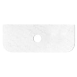 Bondi 1200mm Satin White Fluted Wall Hung Curve Vanity