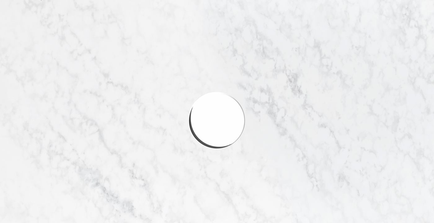 Solid Surface 750x465x20 Cloudy Carrara Top