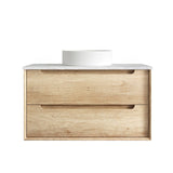 Byron 900mm Natural Oak Wall Hung Vanity