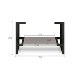 Leg Boston 750X450 Matte Grey