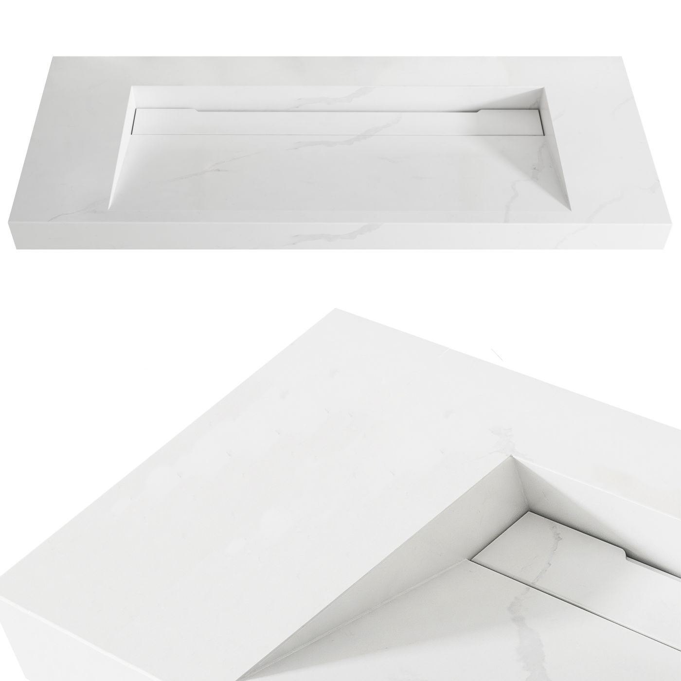 Moonlight 1200mm Solid Surface Top