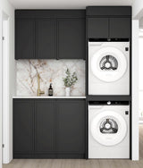 Hampshire Black Laundry Kit 1715x600x2100 - front view