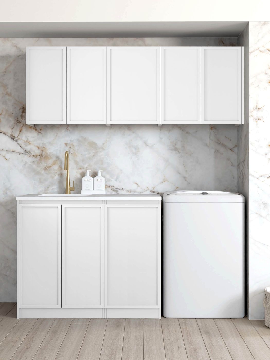 Hampshire White Laundry Kit 1715x600x2100