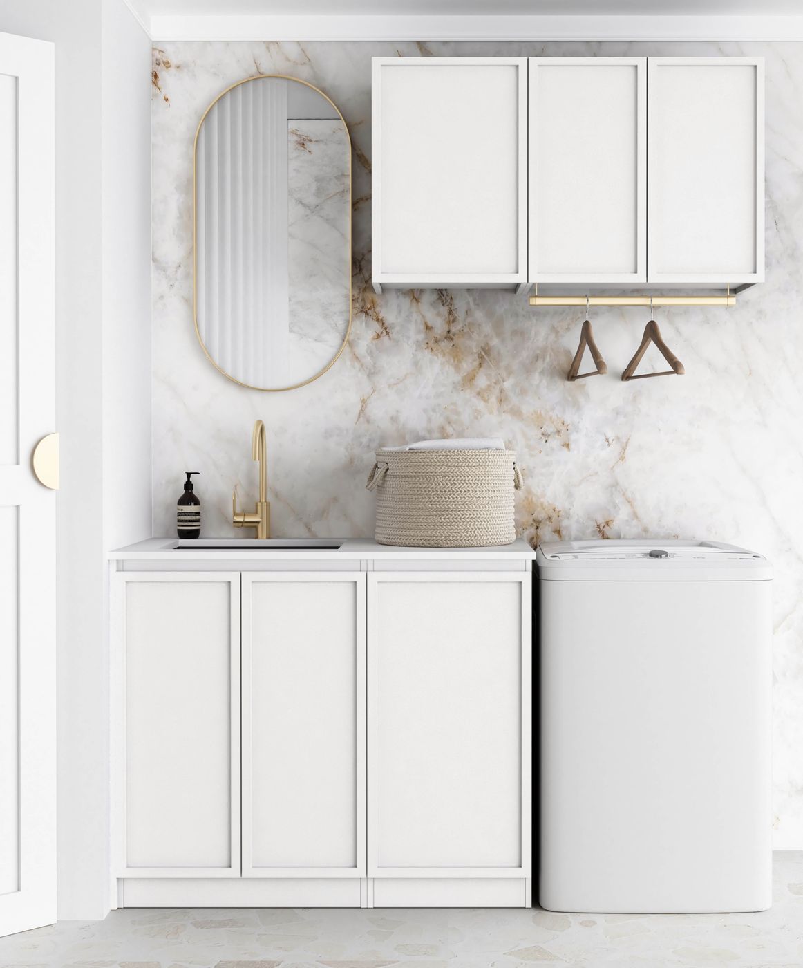 Hampshire White Laundry Kit 1715x600x2100