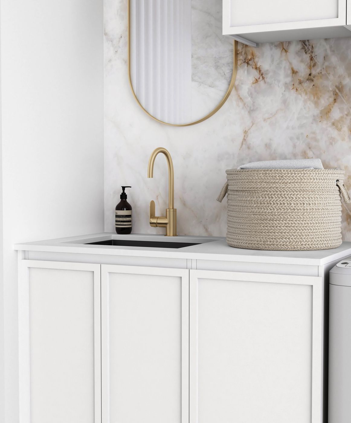 Hampshire White Laundry Kit 1715x600x2100
