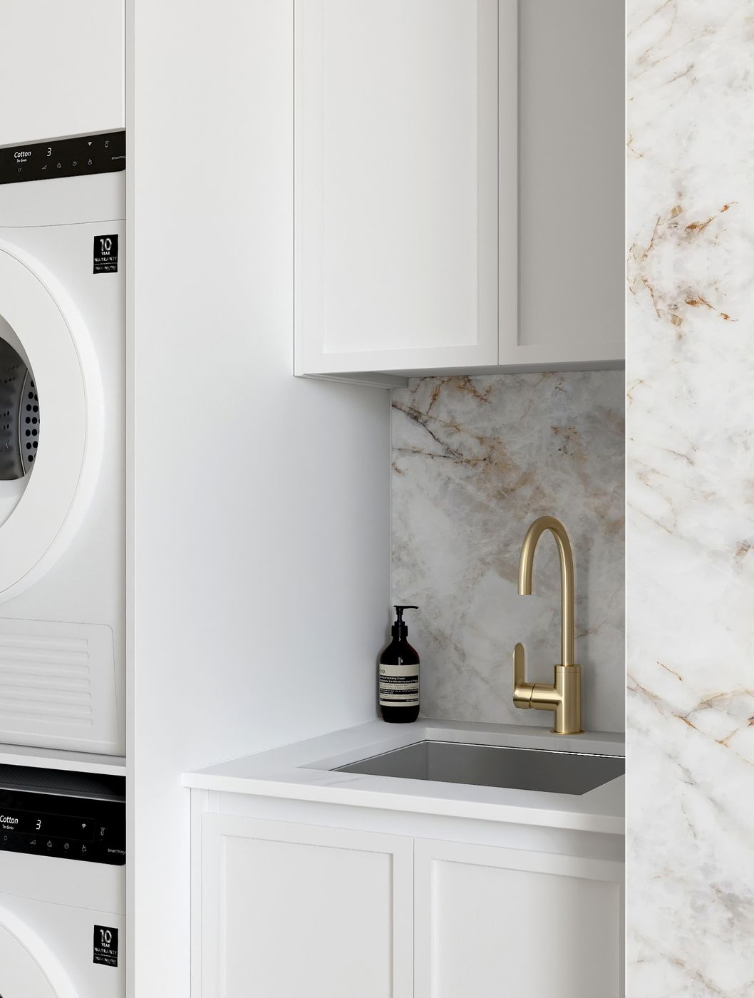 Hampshire White Laundry Kit 1305x600x2100