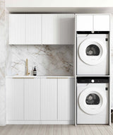 Noosa Fluted White Laundry Kit 1960x600x2100