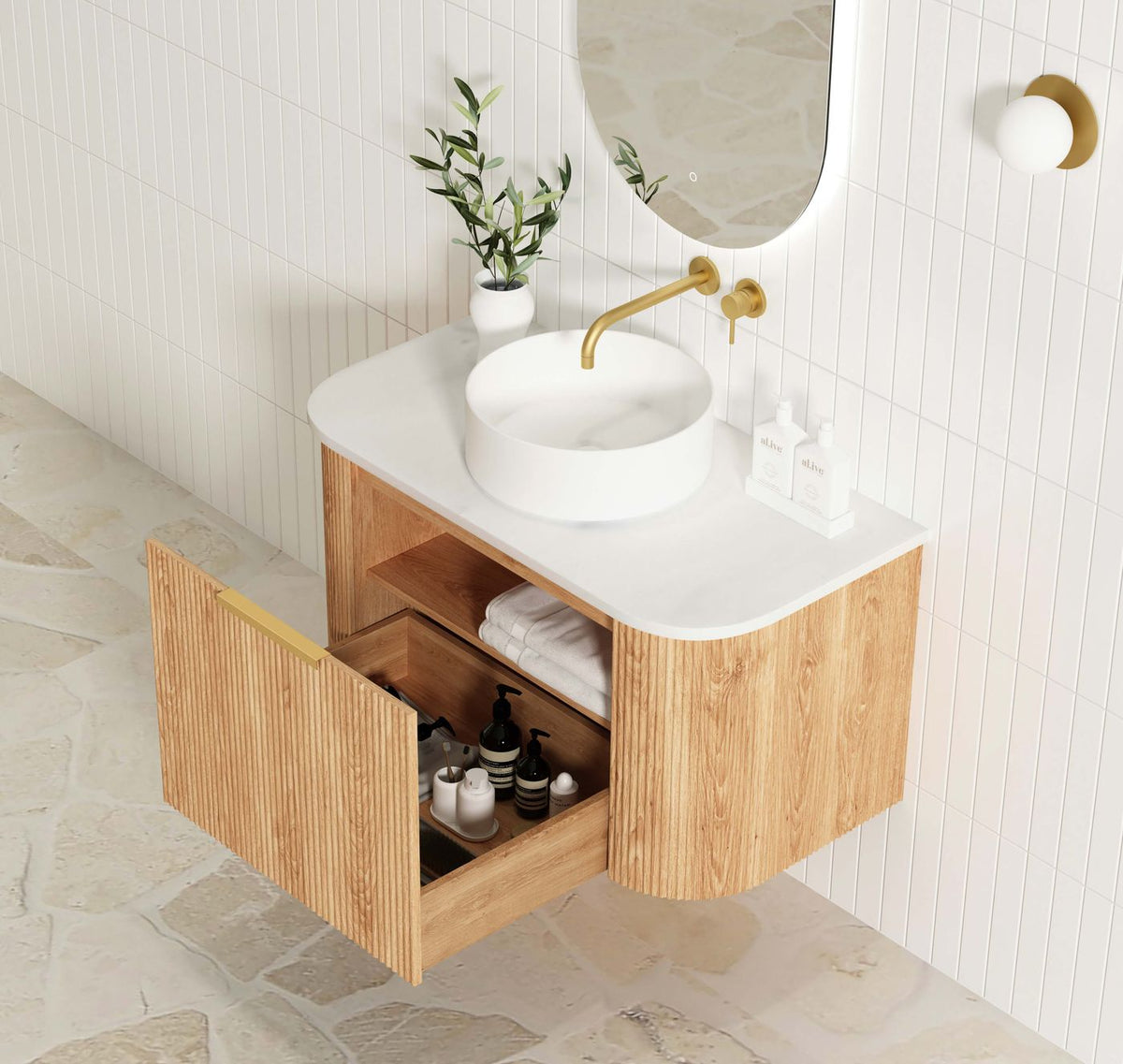 Otti Bondi Vanity 900mm Single Basin