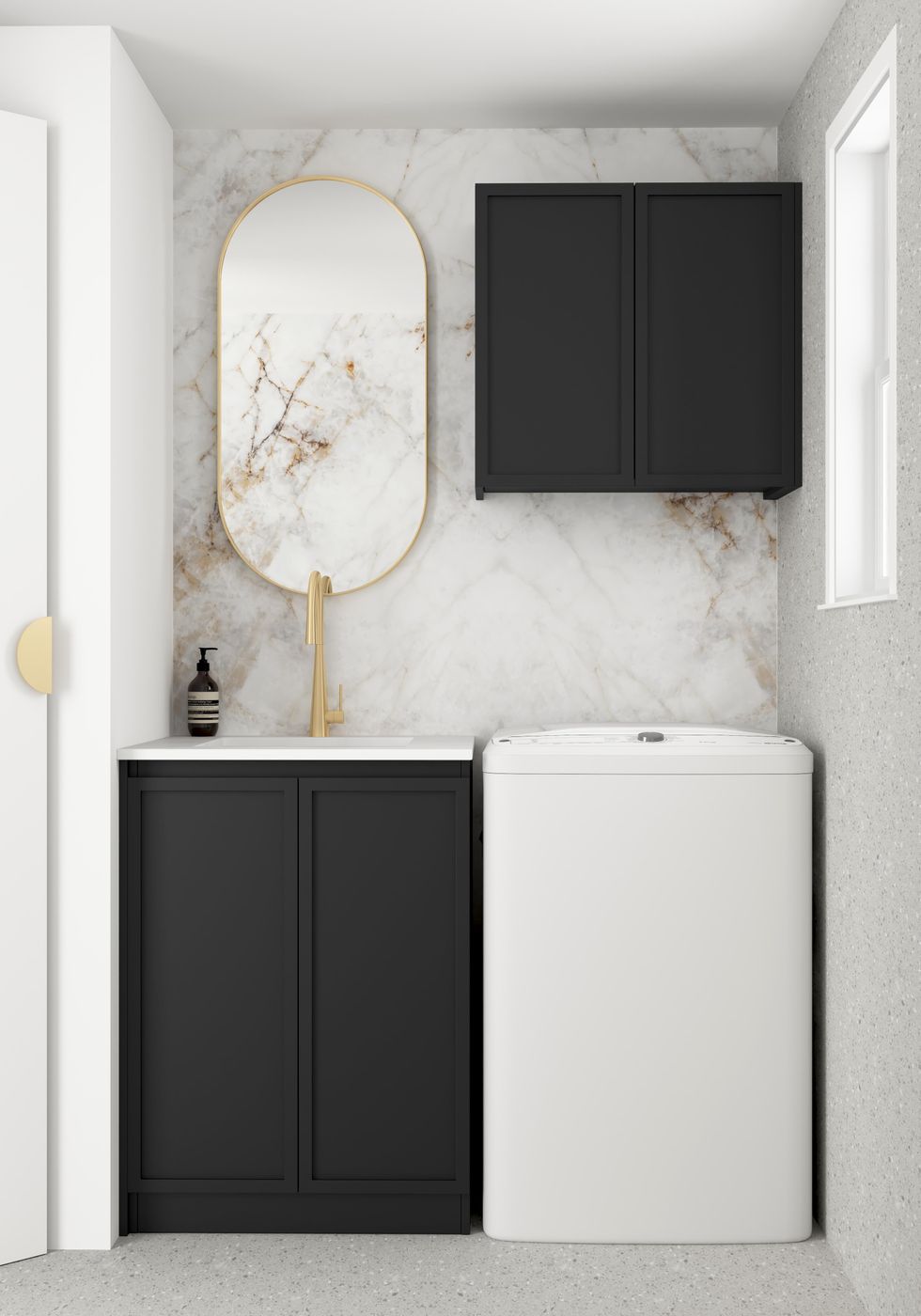 Hampshire Black Mini Laundry