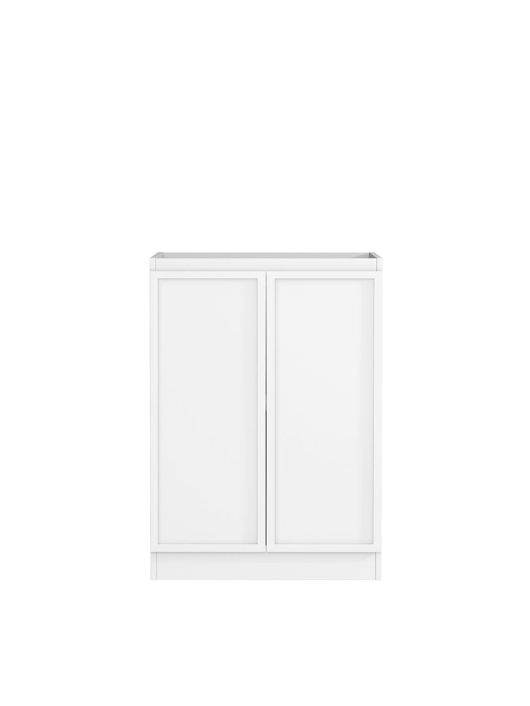 Hampshire White Base Laundry Cabinet with Stone Top and Sink 1300x600x900