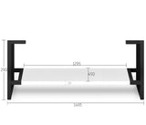Leg Boston 1500X450 Matte White