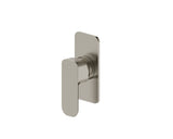 Oskar Shower Mixer Brushed Nickel - front view, bathroom fixture