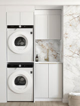 Noosa Fluted White Laundry Kit 1305x600x2100