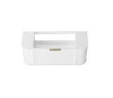 Hampshire 1200mm Satin White Wall Hung Curve Vanity - rear mounting detail
