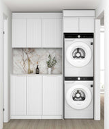 Noosa Fluted White Laundry Kit 1715x600x2100