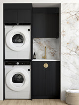 Marlo Black Laundry Kit 1305x600x2100