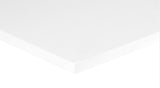 Solid Surface 1200x465x20 Matte White Top Double Bowl - angled product view