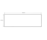 Solid Surface 1500x465x20 Matte White Top No Hole
