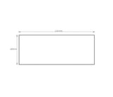 Solid Surface 1200x465x20 Matte White Top No Hole