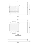 Laundry 1060mm Solid Surface Cloudy Carrara Top