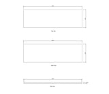 Laundry 1960mm Solid Surface Cloudy Carrara Top - No Hole