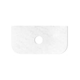 Hampshire 900mm Satin White Wall Hung Curve Vanity