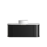 Hampshire 1200mm Satin Black Wall Hung Curve Vanity
