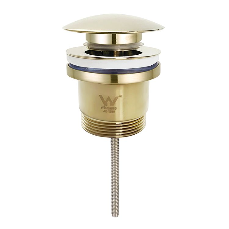Universal Pop Up/Pullout Waste 32mm/40mm Brushed Gold - front view