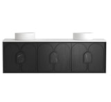 Laguna 1800mm Black American Oak Wall Hung Vanity - finish and profile close-up (23 of 23)