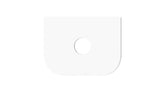 Bondi 600mm Satin White Fluted Wall Hung Curve Vanity (12TH & NTH Only)