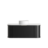 Hampshire 1200mm Satin Black Wall Hung Curve Vanity
