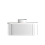 Hampshire 1200mm Satin White Wall Hung Curve Vanity