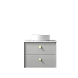 Boston 600mm Light Grey Wall Hung Vanity