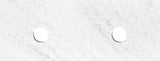 Solid Surface 1200x465x20 Cloudy Carrara Top Double Bowl