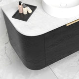 Bondi 750x460x20 Solid Surface Cloudy Carrara Top - NTH or 12TH Only