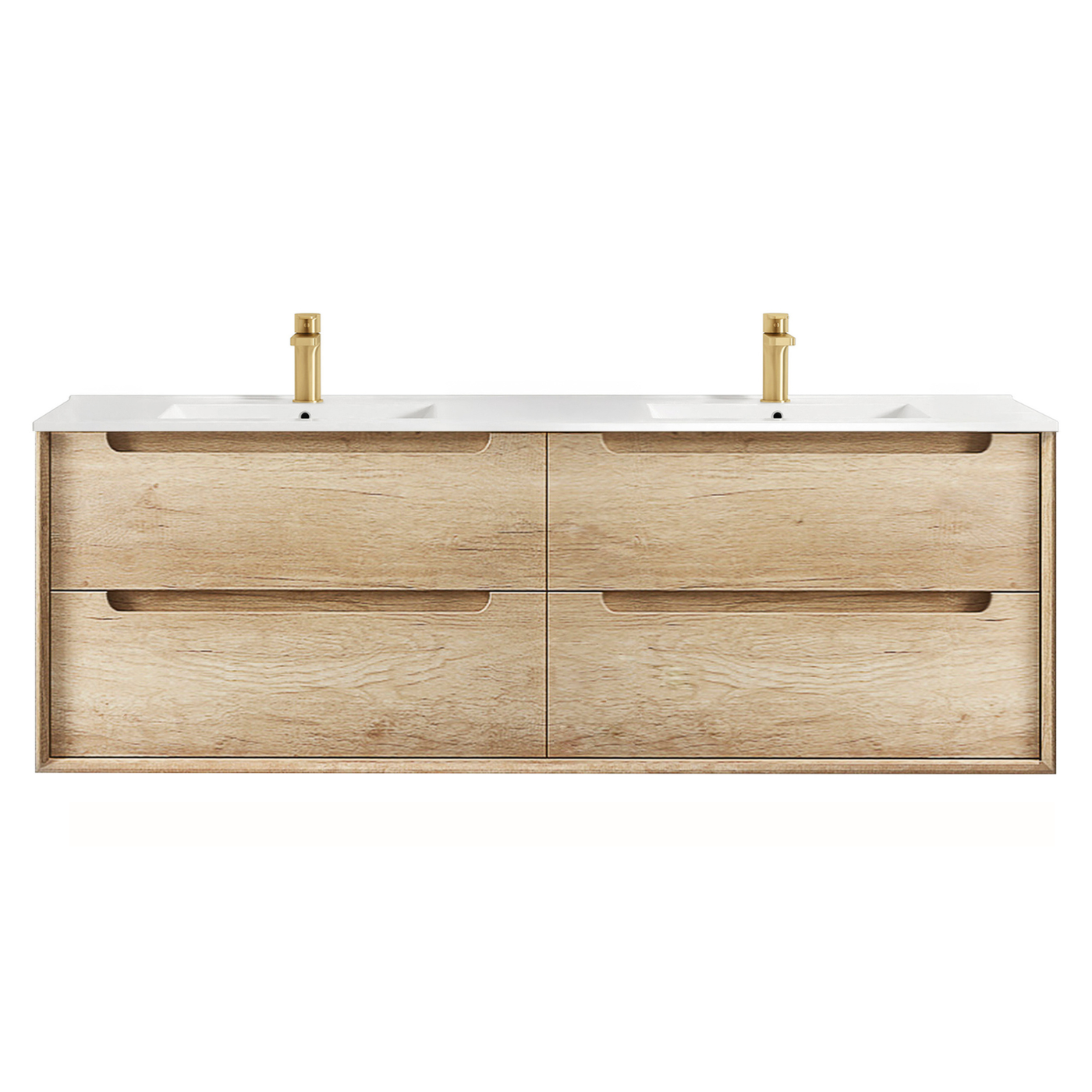 Byron 1500mm Natural Oak Wall Hung Vanity