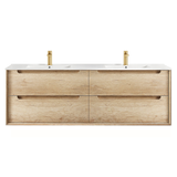 Byron 1500mm Natural Oak Wall Hung Vanity