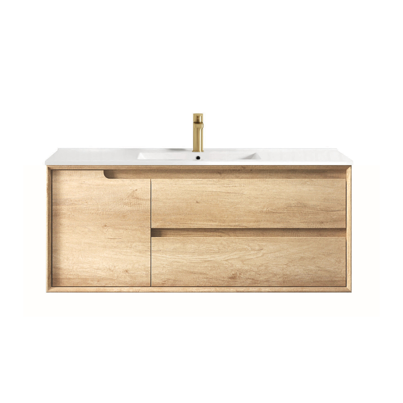 Byron 1200mm Natural Oak Wall Hung Vanity