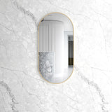 Noosa 1200(W)x600(H) Gold Metal Frame Tuffi Mirror- Install Horizontal or Vertical