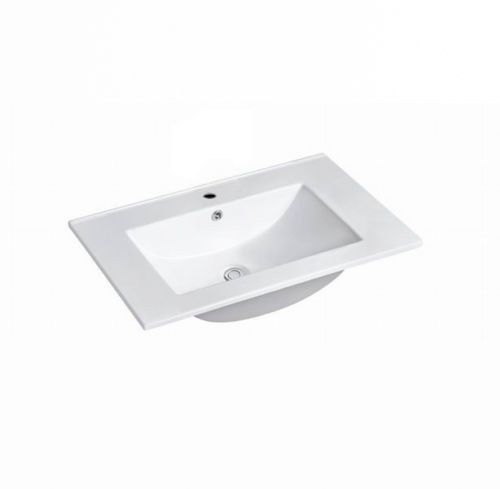 Noosa Fluted 600mm Satin White Wall Hung Vanity