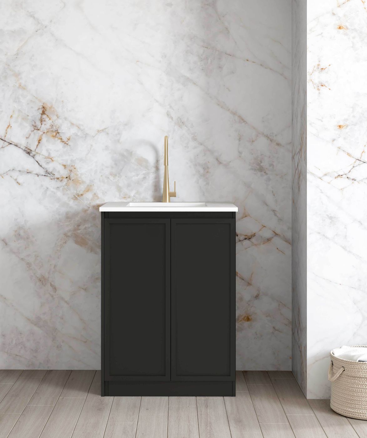 Hampshire Matte Black Mini 650 Laundry Kit