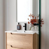 Byron 600mm Natural Oak Wall Hung Vanity