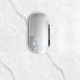 Noosa 900(H)x450(W) White Metal Frame Tuffi Mirror
