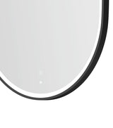 LED Noosa 900(H)x600(W) Black Metal Frame Tuffi Mirror- Install Horizontal or Vertical