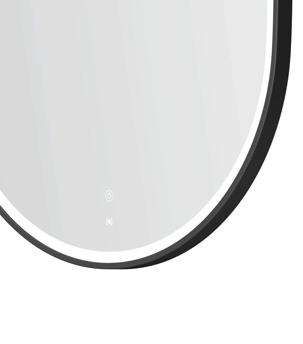 LED Noosa 900(H)x600(W) Black Metal Frame Tuffi Mirror- Install Horizontal or Vertical