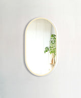 LED Noosa 900(H)x600(W) White Metal Frame Tuffi Mirror- Install Horizontal or Vertical