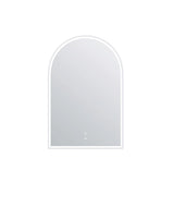 LED Archie 900(H)x600(W) White Metal Frame Tuffi Mirror