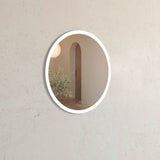 LED Bondi 800mm White Metal Frame Tuffi Mirror