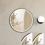 LED Bondi 800mm Black Metal Frame Tuffi Mirror