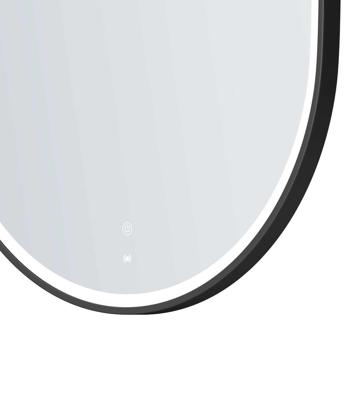 LED Noosa 1500(W)x750(H) Black Metal Frame Tuffi Mirror- Install Horizontal or Vertical